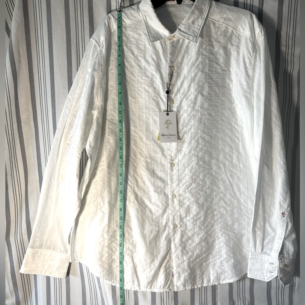 Robert Graham 2XL white long sleeve shirt